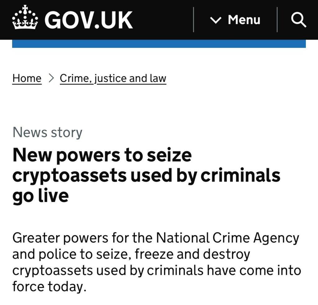 Združeno kraljestvo poostri nadzor nad kriminalom, povezanim s kriptovalutami
