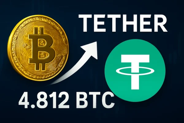 Tether bo s nakupom 4.812 BTC povečal svoje imetje bitcoina
