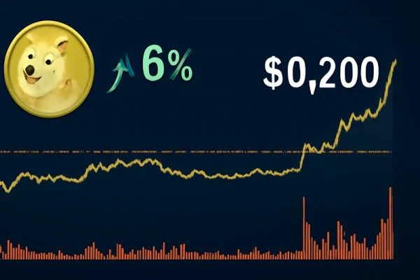 Dogecoin skočil za 6 % zaradi institucionalnega nakupnega zagona