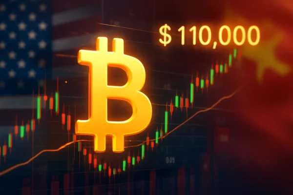 Bitcoin presegel 110.000 dolarjev, saj pogajanja med ZDA in Kitajsko kažejo pozitiven napredek