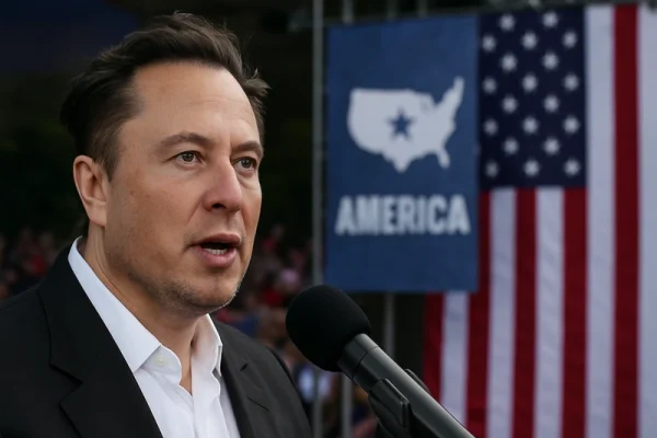 Elon Musk podpira Bitcoin v ustanovitvi stranke America Party, trg se odziva